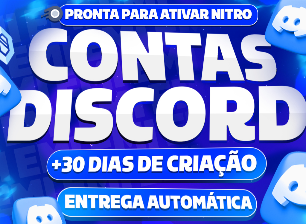 CONTA DISCORD +30 DIAS PARA ATIVAR NITRO